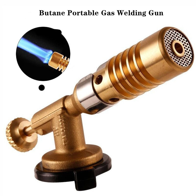 Portable Gas Torch Flame Gun Blowtorch Copper gas-Burner - KiwisLove
