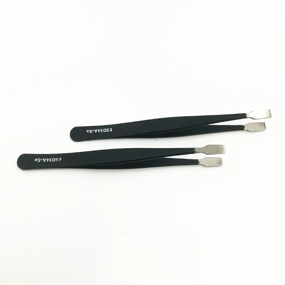 9pcs Anti-static ESD Tweezers Precision Stainless Steel Tweezers - KiwisLove