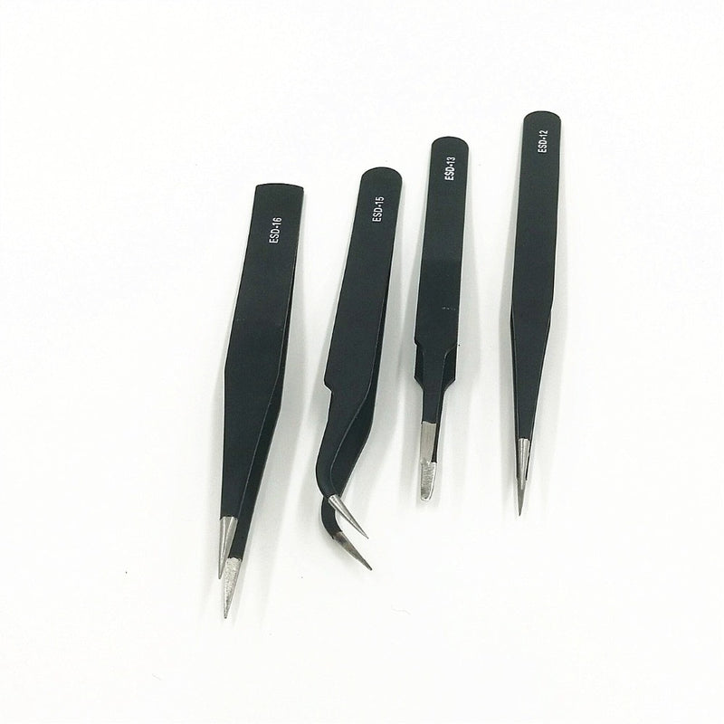 9pcs Anti-static ESD Tweezers Precision Stainless Steel Tweezers - KiwisLove