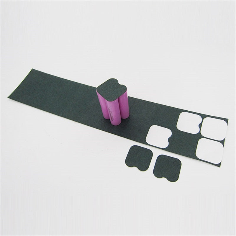 100 Sets 4S 18650 Battery Insulation Gasket Barley Paper Pack - KiwisLove