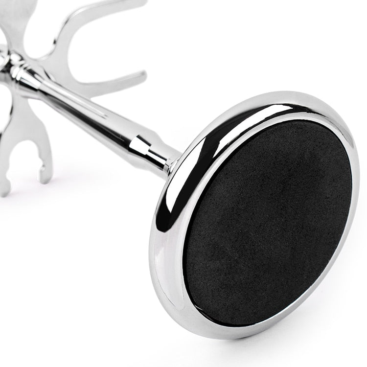QSHAVE Men Razor Holder Stainless Steel Shaving Brush Stand - KiwisLove