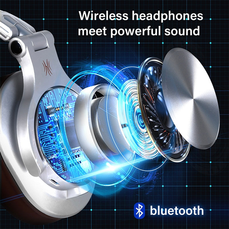 Oneodio Fusion Professional Studio DJ Headphone Wireless Bluetooth 5.0 - KiwisLove