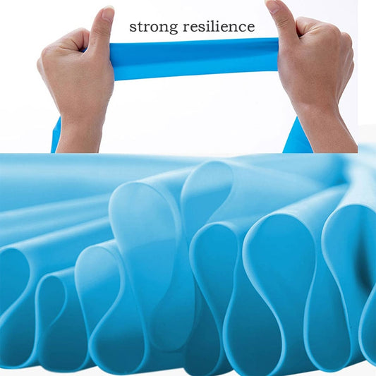 Yoga  gym elastic Tension band 150cm rubber Pilates - KiwisLove