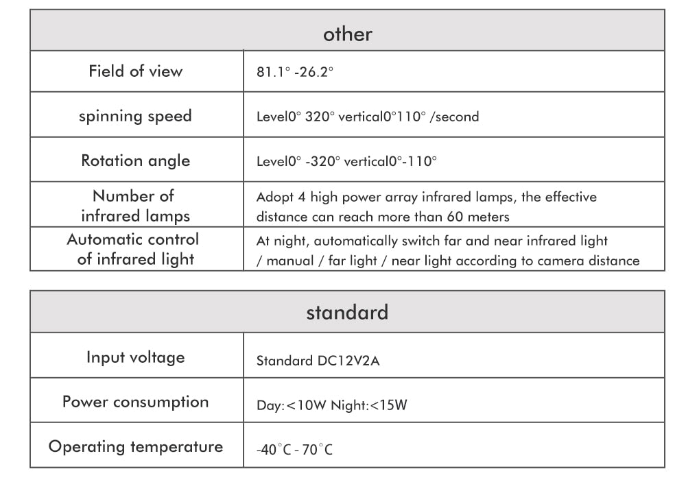 1080P PTZ IP Camera Wifi Outdoor Speed Dome Wireless Wifi  4X Digital Zoom 2MP Network CCTV Surveillance - KiwisLove