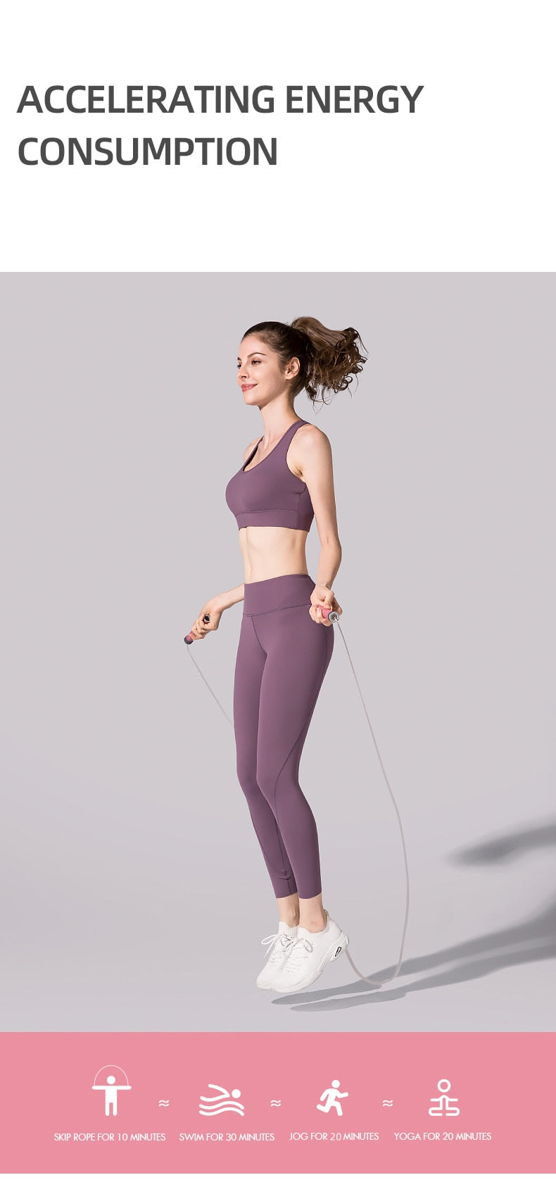 Adjustable Crossfit Jump Rope Skip Speed Weighted Jump Ropes - KiwisLove