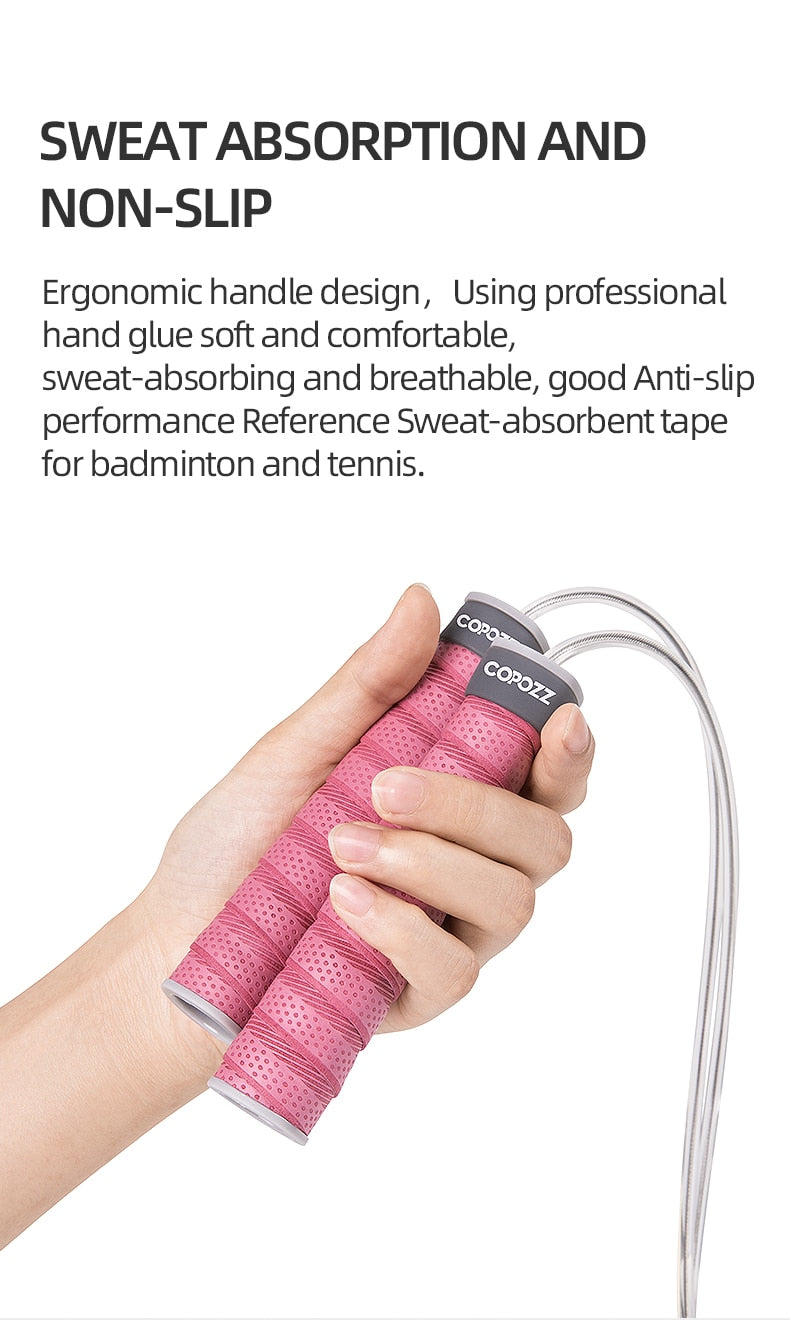 Adjustable Crossfit Jump Rope Skip Speed Weighted Jump Ropes - KiwisLove