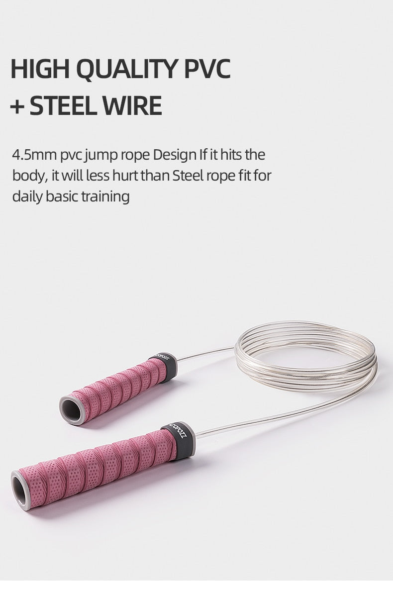 Adjustable Crossfit Jump Rope Skip Speed Weighted Jump Ropes - KiwisLove
