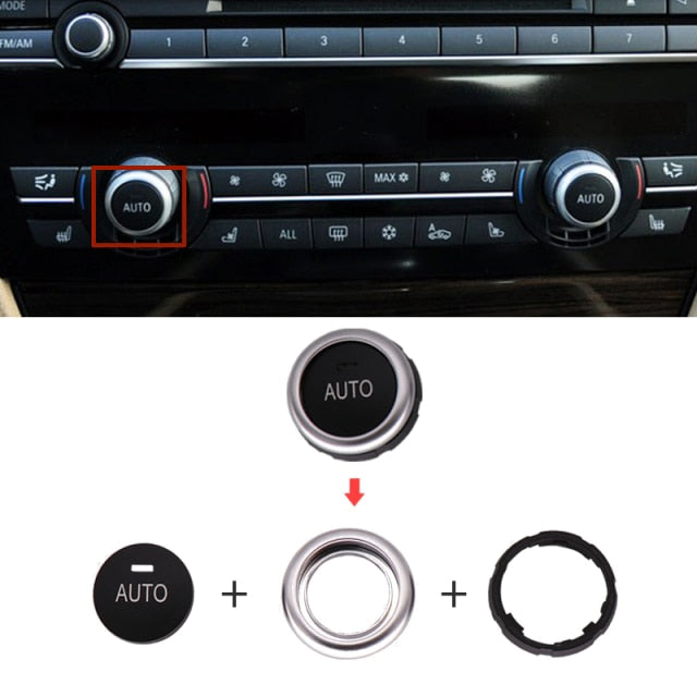 Dashboard Air Conditioning Ac Buttons Audio Control Auto Knob Switch Caps For B MW 5 6 7 Series F10 F06 F12 F01 F02 520 530 - KiwisLove