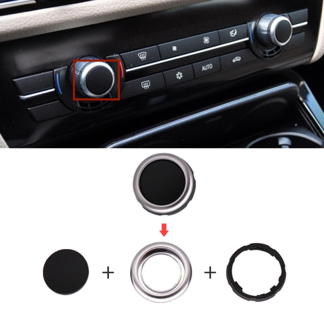 Dashboard Air Conditioning Ac Buttons Audio Control Auto Knob Switch Caps For B MW 5 6 7 Series F10 F06 F12 F01 F02 520 530 - KiwisLove