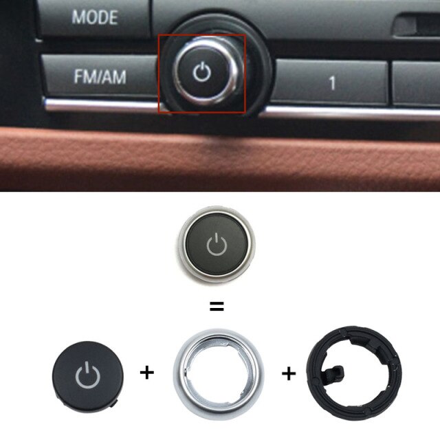 Dashboard Air Conditioning Ac Buttons Audio Control Auto Knob Switch Caps For B MW 5 6 7 Series F10 F06 F12 F01 F02 520 530 - KiwisLove
