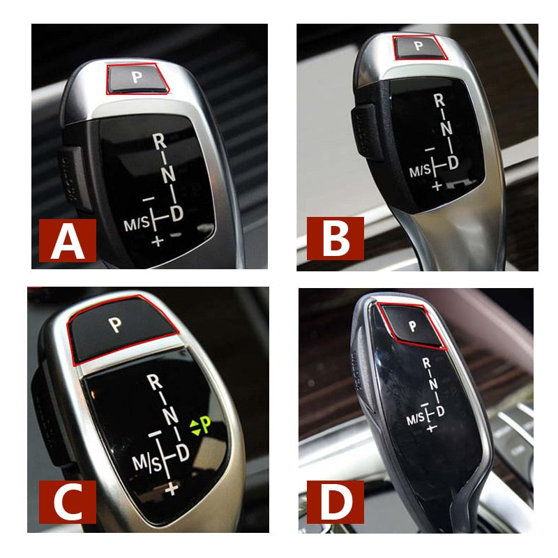 Gear Shift Knob Auto Parking P Button Cap BMW 3 5 7 X3 X4 X5 X6 Series E60 E90 F30 F10 F01 F02 F25 F26 G30 G11 G12 - KiwisLove