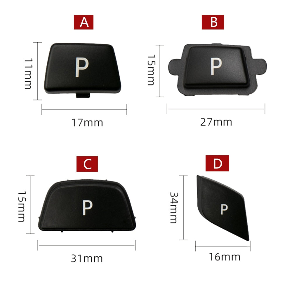 Gear Shift Knob Auto Parking P Button Cap BMW 3 5 7 X3 X4 X5 X6 Series E60 E90 F30 F10 F01 F02 F25 F26 G30 G11 G12 - KiwisLove
