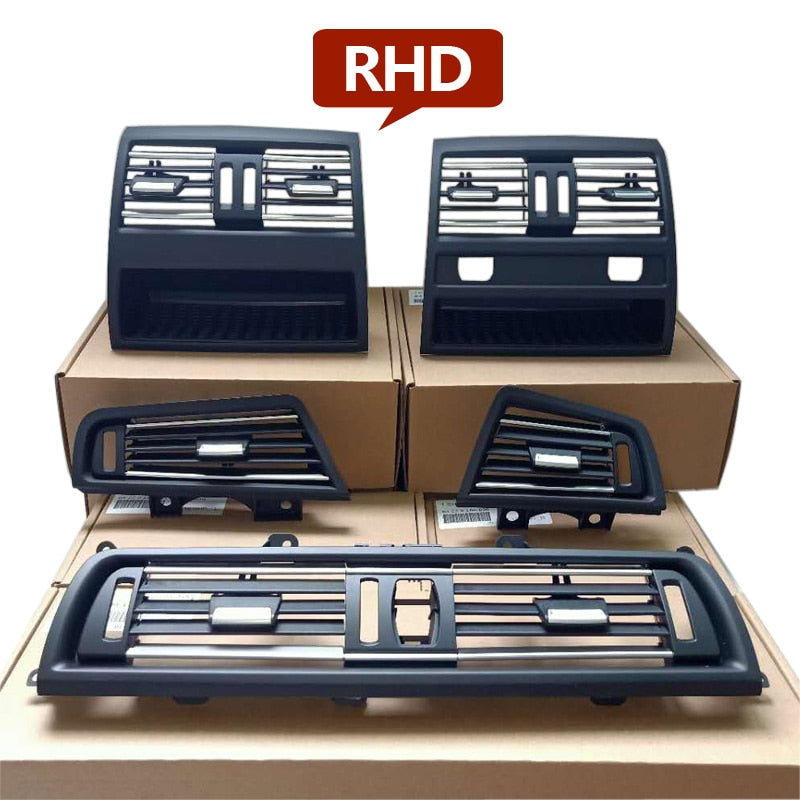 Chromed AC Air Vent Grille Cover Panel BMW 5  F10 F11 520 525 528 530 535 - KiwisLove