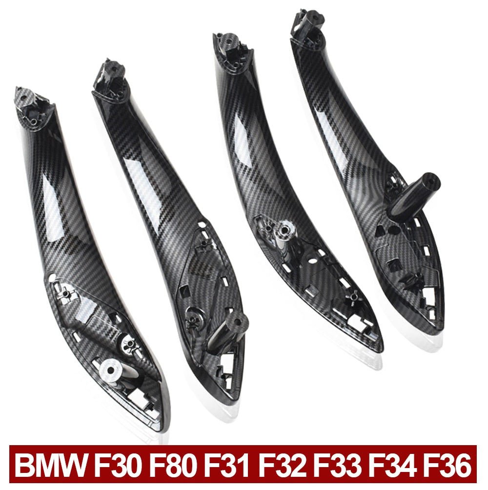 BMW Carbon Fiber Door Handle Inside Panel with Outer Cover - KiwisLove