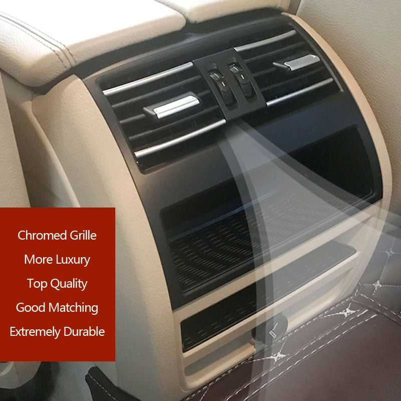 Chromed AC Air Vent Grille Cover Panel BMW 5  F10 F11 520 525 528 530 535 - KiwisLove