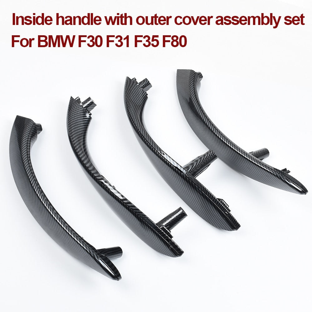 Carbon Fiber Door Handle with Cover BMW 3 3GT 4 F30 F80 F31 F32 F33 F34 F35 F36 - KiwisLove