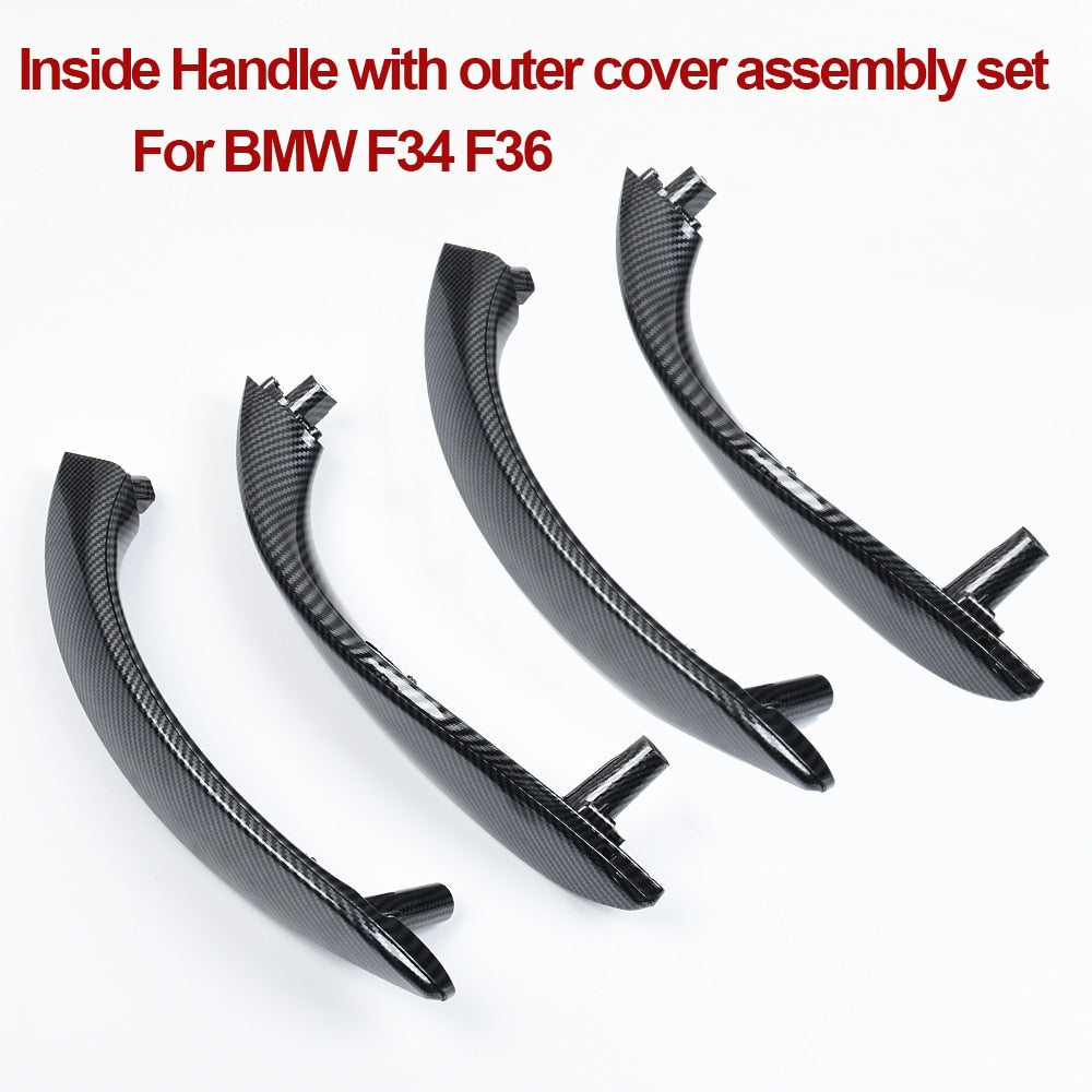 Carbon Fiber Door Handle with Cover BMW 3 3GT 4 F30 F80 F31 F32 F33 F34 F35 F36 - KiwisLove