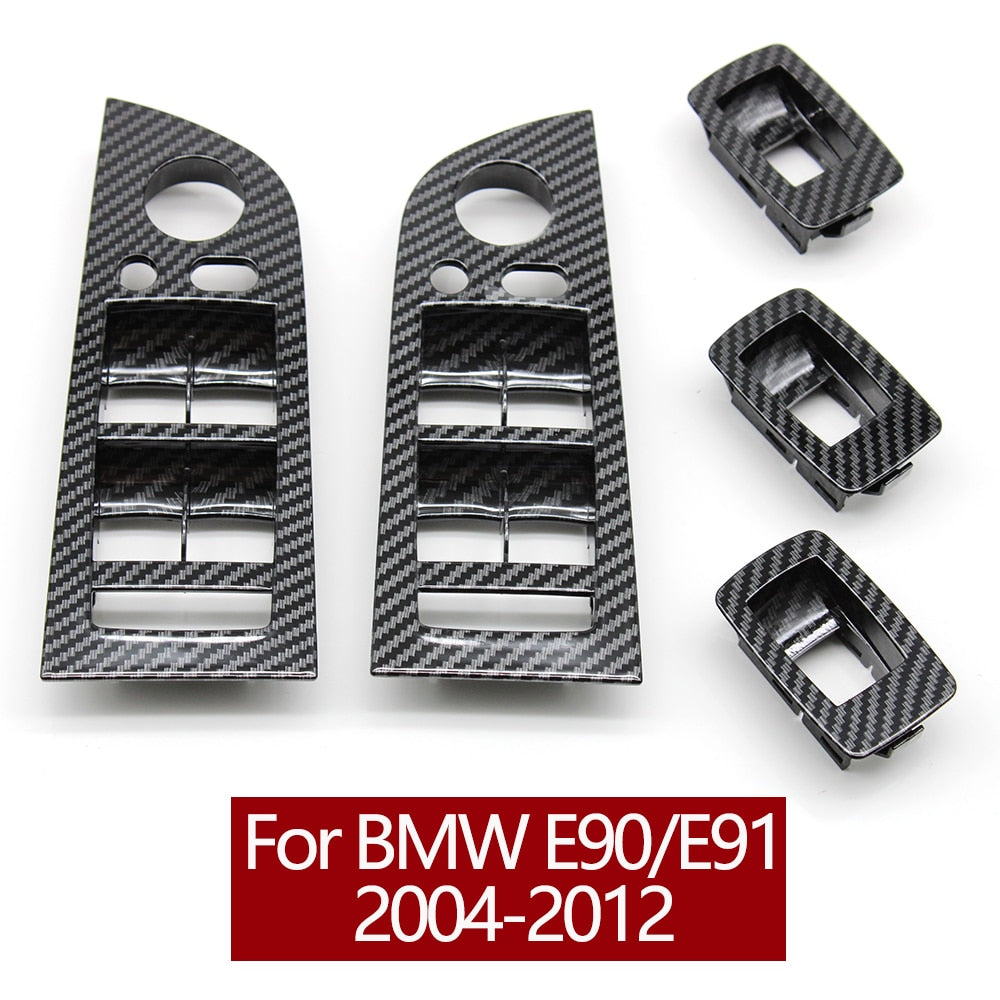 Carbon Fiber Switch Outer Cover BMW 3  E90 E91 316 318 320 325 328i - KiwisLove