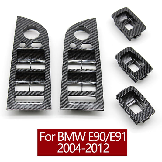 Carbon Fiber Switch Outer Cover BMW 3  E90 E91 316 318 320 325 328i - KiwisLove