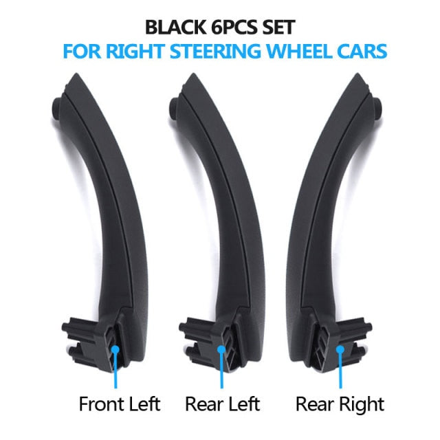 LHD RHD Beige Black Gray Interior Door Pull Handle Set Replacement For BMW 3 Series E90 E91 E92 316 318 320 325 328i 2004-2012 - KiwisLove