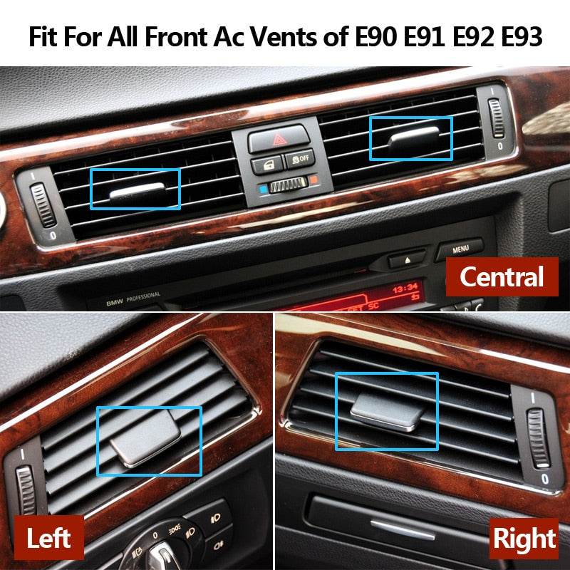 Front AC Vent Grille Slider Clips BMW 3 E90 E91 E92 E93 316 318 320 325 328 - KiwisLove