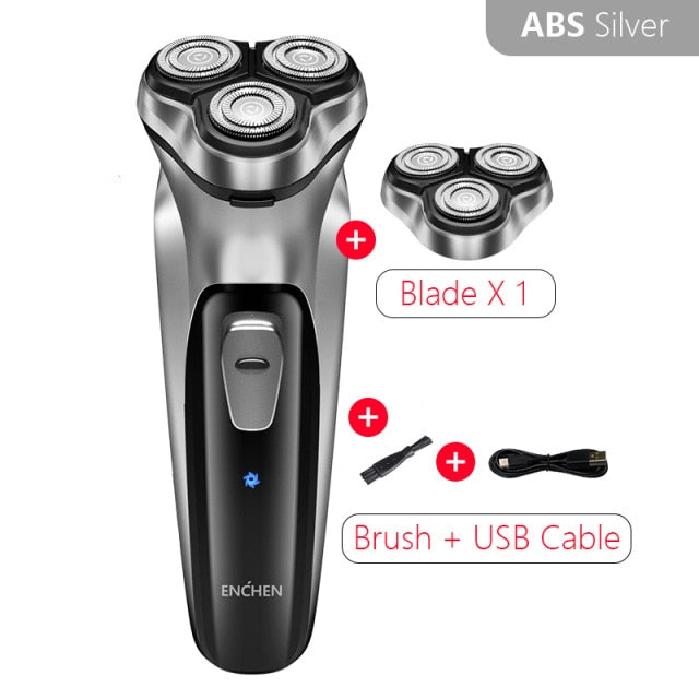 ENCHEN Electric Face Shaver Razor Men 3D Floating Blade USB Recharge - KiwisLove