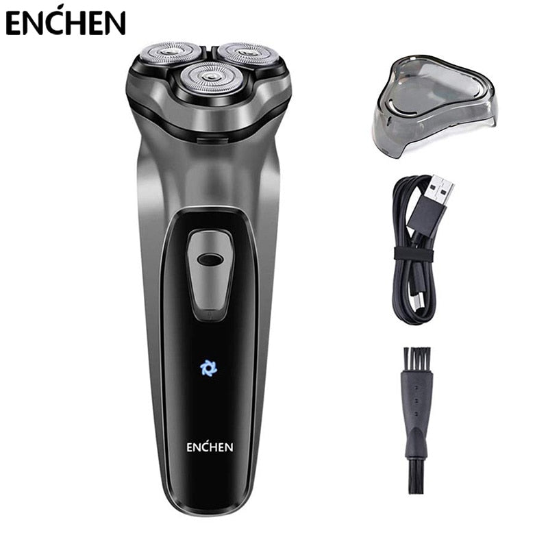 ENCHEN BlackStone Electric Shaver for Men USB Rechargeable Wet Dry Electric Razor with Pop-up Trimmer Cordless Beard Trimmer - KiwisLove
