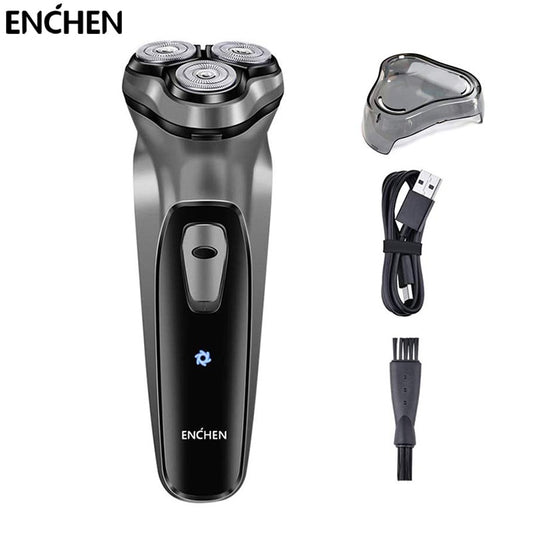 ENCHEN BlackStone Electric Shaver for Men USB Rechargeable Wet Dry Electric Razor with Pop-up Trimmer Cordless Beard Trimmer - KiwisLove