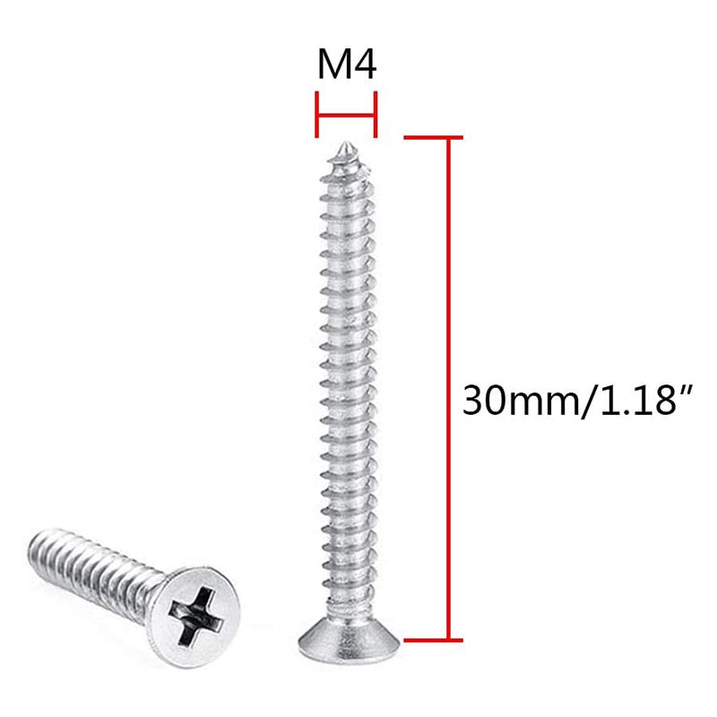 4pcs M5 Ceiling  Mount U Hook Anchor Hanger with Self-tapping Screws - KiwisLove