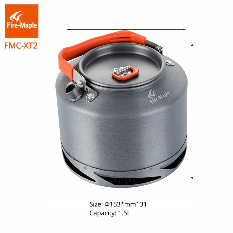 Fire Maple  Teapot Heat Exchange Pinic Kettle Tea Coffee Pot 1.3L FMC-XT2 - KiwisLove