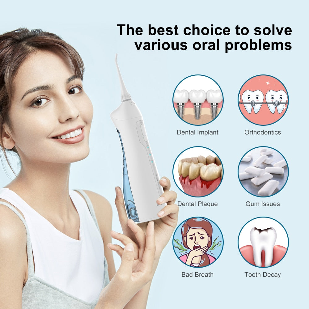 Mornwell Water Flosser Oral Irrigator  Portable Dental water jet - KiwisLove