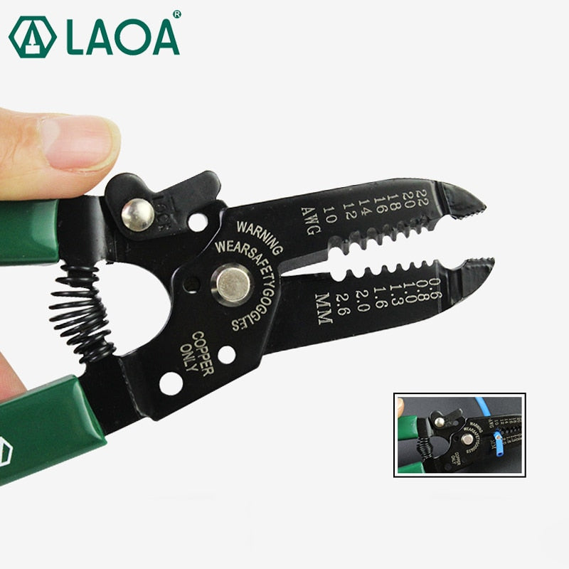 LAOA Wire Stripping Pliers Multifunction Cable Stripping Portable Electricians - KiwisLove