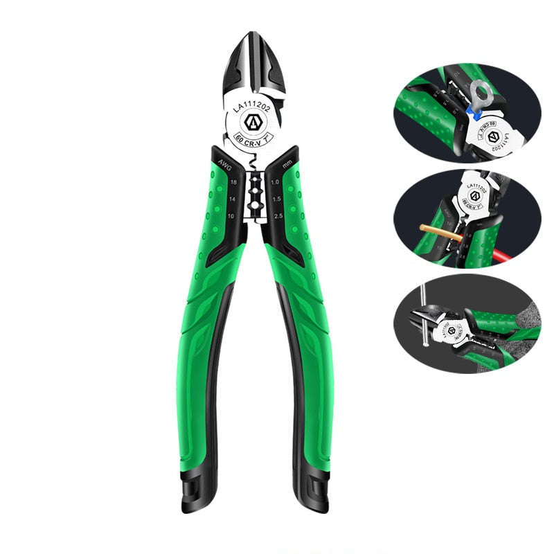 LAOA 6inch 7inch Diagonal Cutting Pliers  Electrician's Wire Stripping Pliers - KiwisLove