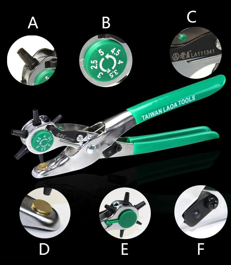 LAOA Leather Punching Plier Belt punch High Quality Professional Punching - KiwisLove
