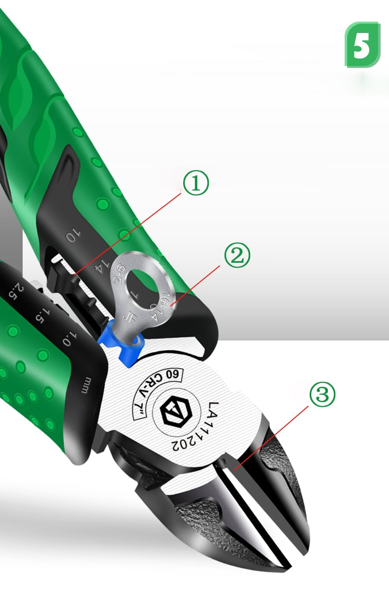 LAOA 6inch 7inch Diagonal Cutting Pliers  Electrician's Wire Stripping Pliers - KiwisLove