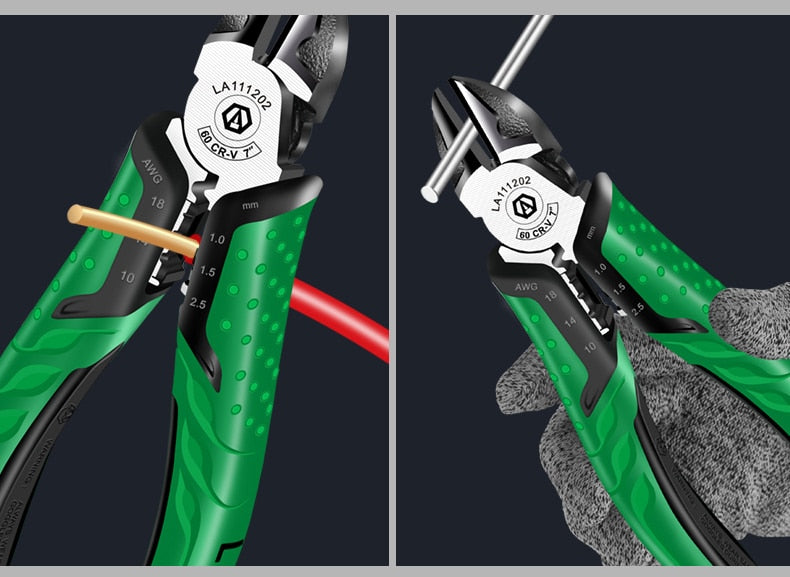 LAOA 6inch 7inch Diagonal Cutting Pliers  Electrician's Wire Stripping Pliers - KiwisLove