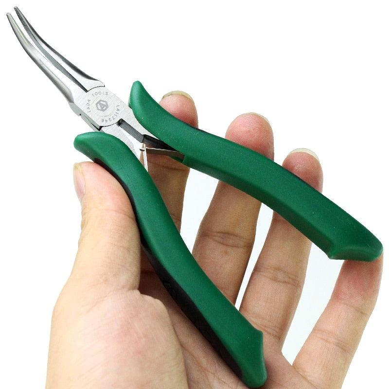 LAOA Mini Curved Nose Pliers  Jewelry repair Bent nose Plier nippers - KiwisLove