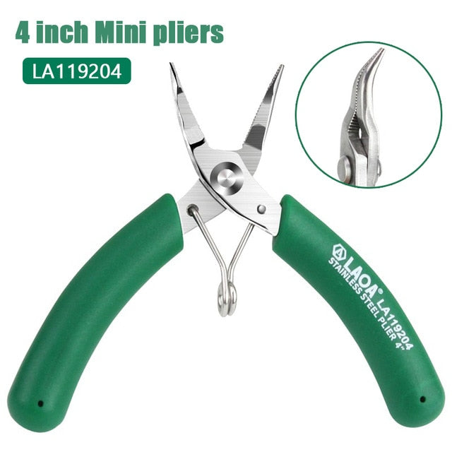 LAOA Mini Curved Nose Pliers  Jewelry repair Bent nose Plier nippers - KiwisLove