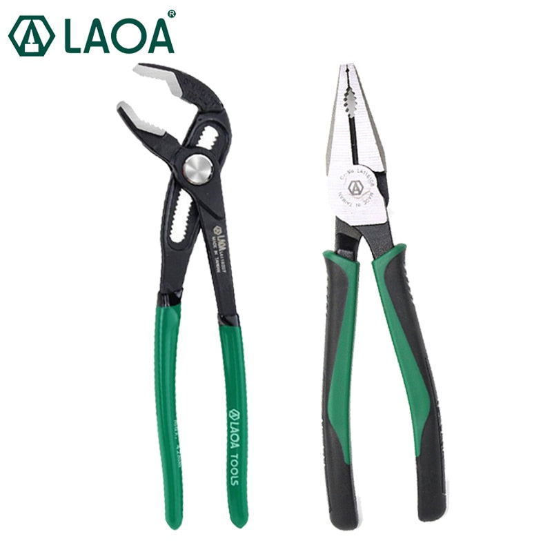 LAOA 7inch Water Pump Pliers 6inch Wire Cutter Household Pliers Set - KiwisLove