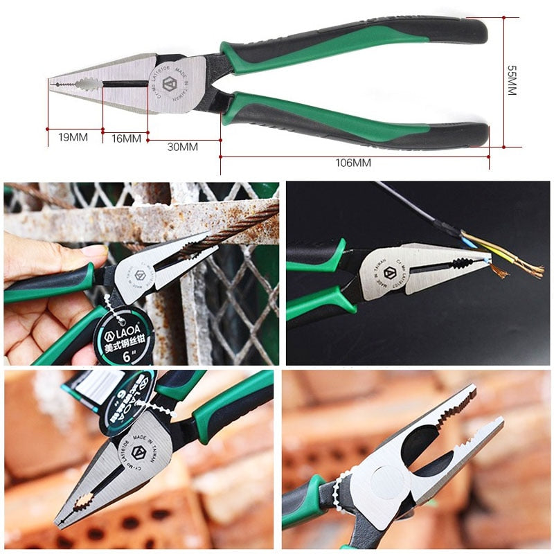 LAOA 7inch Water Pump Pliers 6inch Wire Cutter Household Pliers Set - KiwisLove