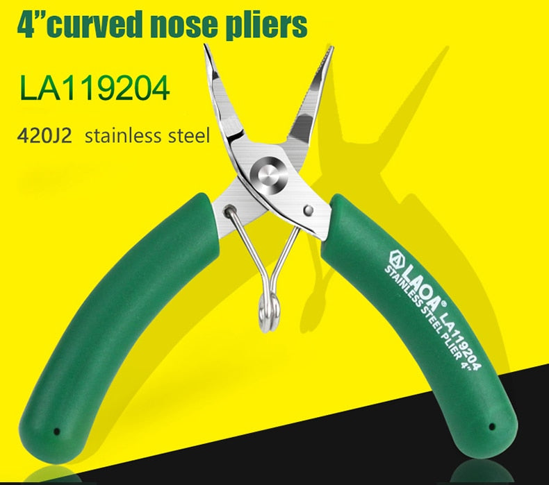 LAOA Mini Curved Nose Pliers  Jewelry repair Bent nose Plier nippers - KiwisLove
