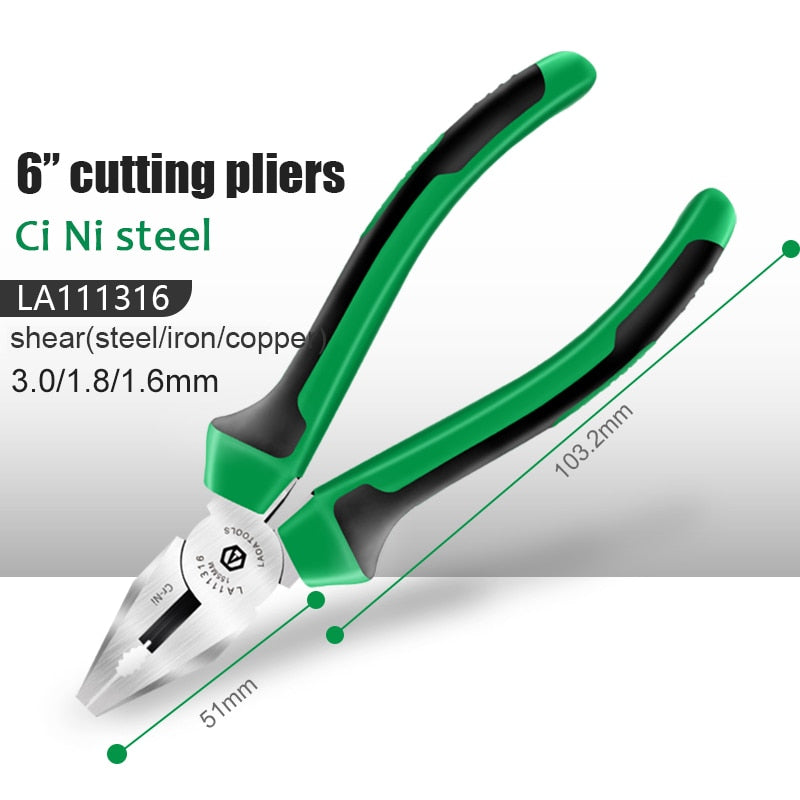 LAOA Industrial Wire Cutters Cr-Ni Fishing Pliers Electrician Tools Diagonal - KiwisLove