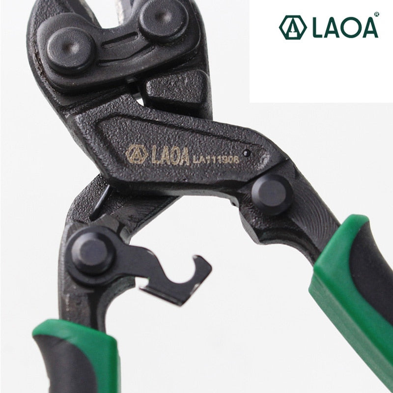 LAOA 8" Bolt Clipper Cr-Mo Steel Wire Cutters Labor Saving Wire Pliers Round Nose Scissors - KiwisLove