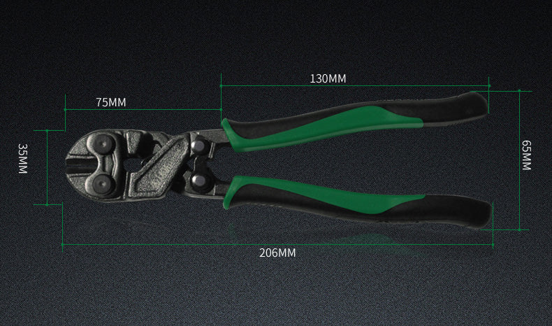 LAOA 8" Bolt Clipper Cr-Mo Steel Wire Cutters Labor Saving Wire Pliers Round Nose Scissors - KiwisLove
