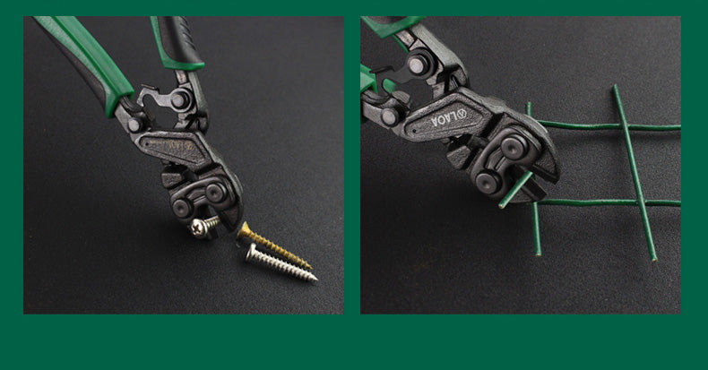LAOA 8" Bolt Clipper Cr-Mo Steel Wire Cutters Labor Saving Wire Pliers Round Nose Scissors - KiwisLove