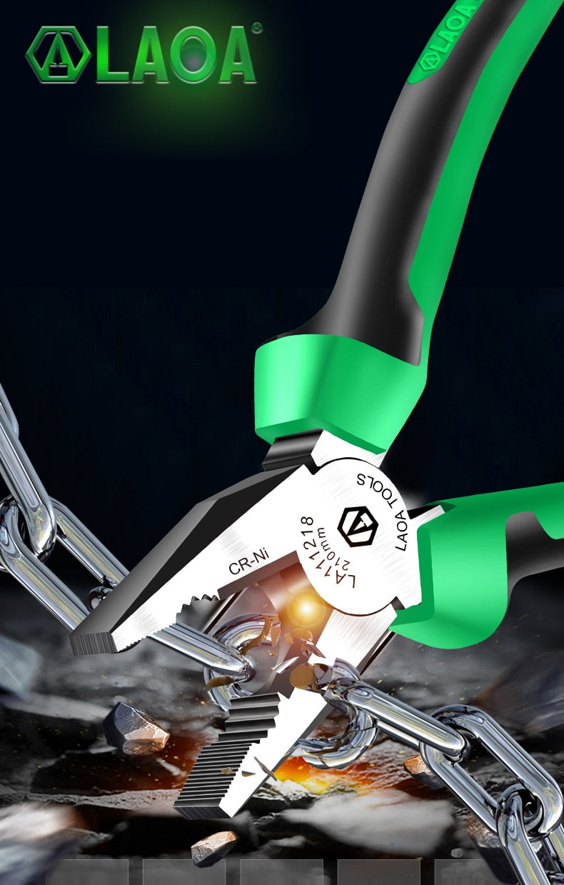 LAOA Industrial Wire Cutters Cr-Ni Fishing Pliers Electrician Tools Diagonal - KiwisLove