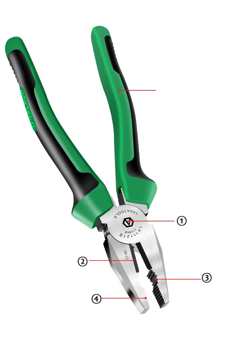 LAOA Industrial Wire Cutters Cr-Ni Fishing Pliers Electrician Tools Diagonal - KiwisLove