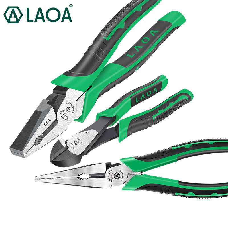 LAOA 9inch Industrial Cutting Pliers Save Effort Diagonal Pliers Electrician - KiwisLove