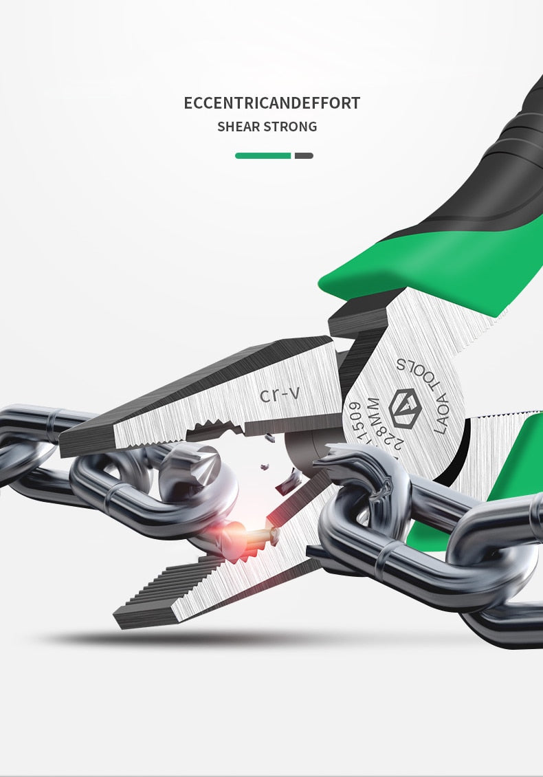 LAOA 9inch Industrial Cutting Pliers Save Effort Diagonal Pliers Electrician - KiwisLove