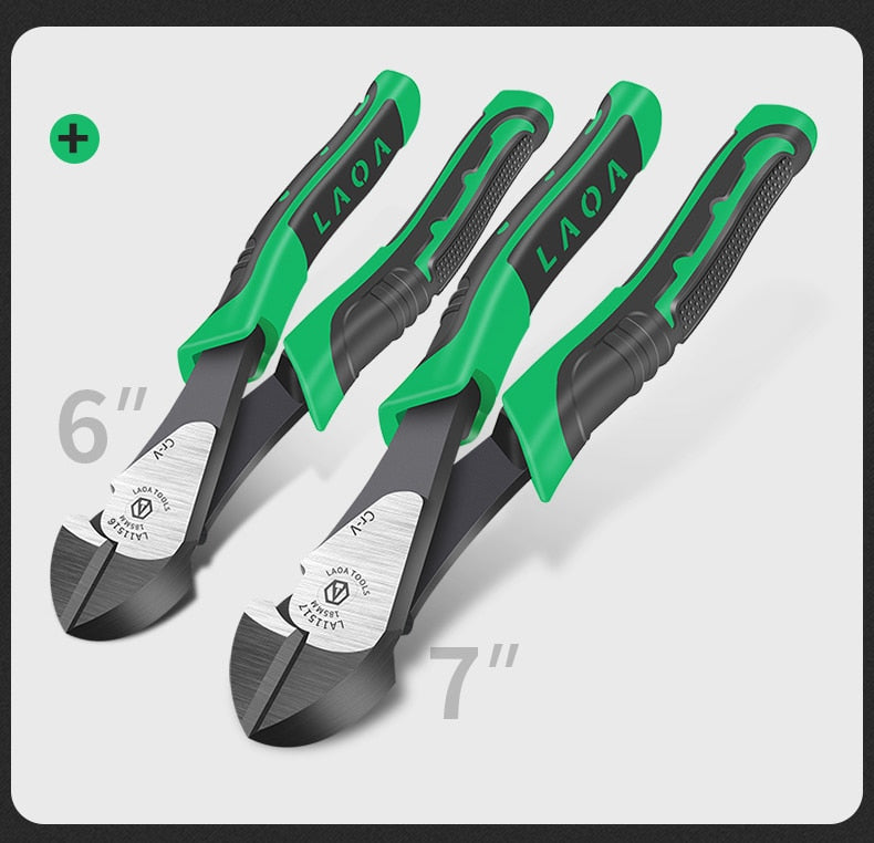 LAOA 9inch Industrial Cutting Pliers Save Effort Diagonal Pliers Electrician - KiwisLove